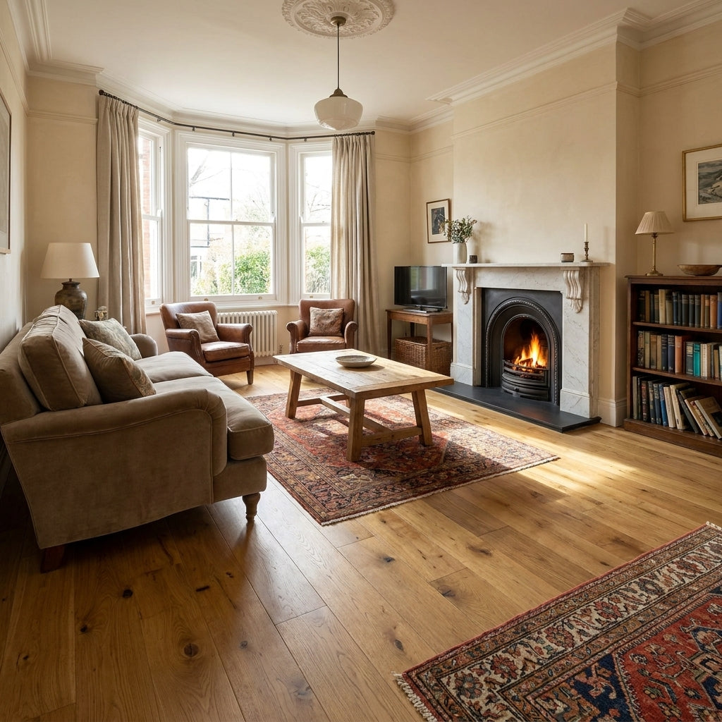 Waterproof Engineered Real Wood Flooring, Country Oak, 1875 x 180 x 7.5 mm
