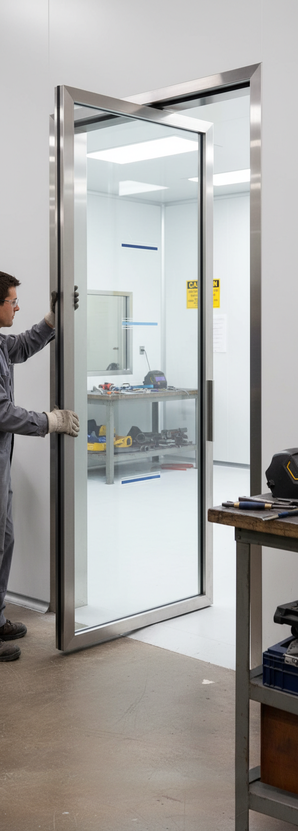 Premium Satin Glass Door - Frameless Design with Easy-Clean Features and Custom Sizes Up to 1026mm x 2040mm