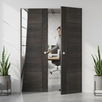 Premium Flush Pocket Door System with No Bottom Track, Adjustable Doorstop, and 15-Year Guarantee for Modern Homes