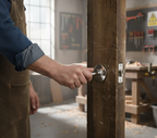 Premium Polished Chrome Lever Handle on Round Rose - Luxurious Design with Complete Fixings for Modern Doors