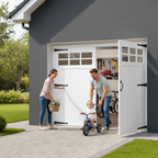 White Painted Composite Garage Door with Obscure Double Glazing for Enhanced Privacy and Light - Image 2