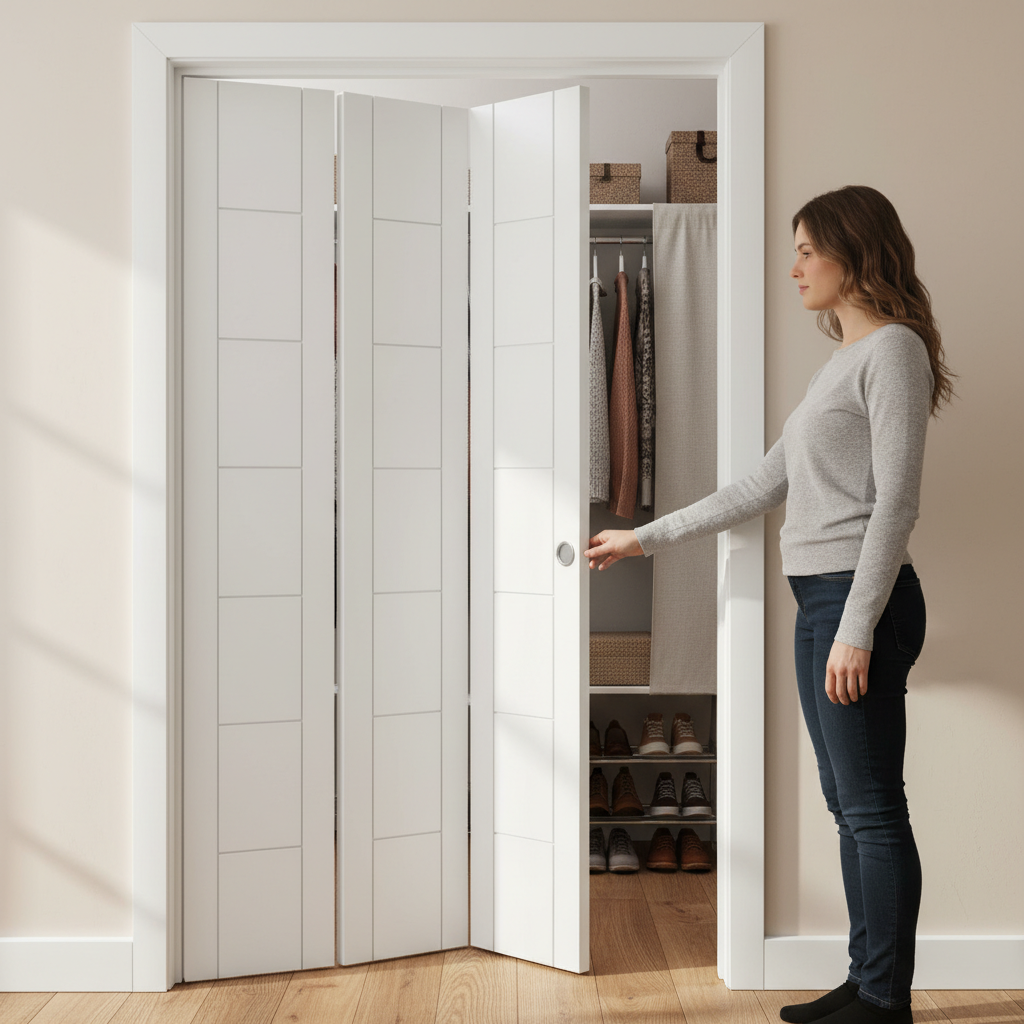 Premium Internal Bifold Door with Modern Design and Engineered Construction for Enhanced Strength and Stability