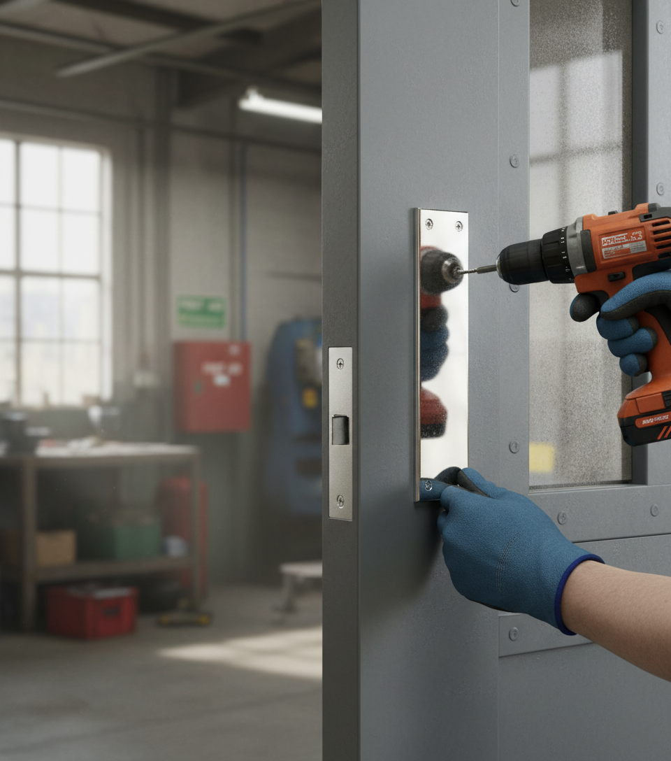 Premium Deluxe Finger Plate 6mm Thick with Matching Screws for Quality and Durability