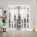 Premium 6 Leaf Bi-Folding Door Set with Slim Line Design and High-Quality Hardware, Perfect for Room Separation