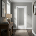 Made-to-Measure White Internal Cottage Door with 1 Light Clear Obscure Glass