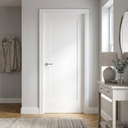 FD30 Fire Rated White Internal Door, Primed Finish, Pattern 10, Solid Core