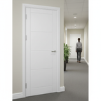 Premium Internal FD30 Fire Door - White Primed Smooth Finish with 30-Minute Fire Rating