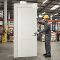 Premium Internal White Primed Fire Door FD30 with Detailed Mouldings and Engineered Construction for Enhanced Safety