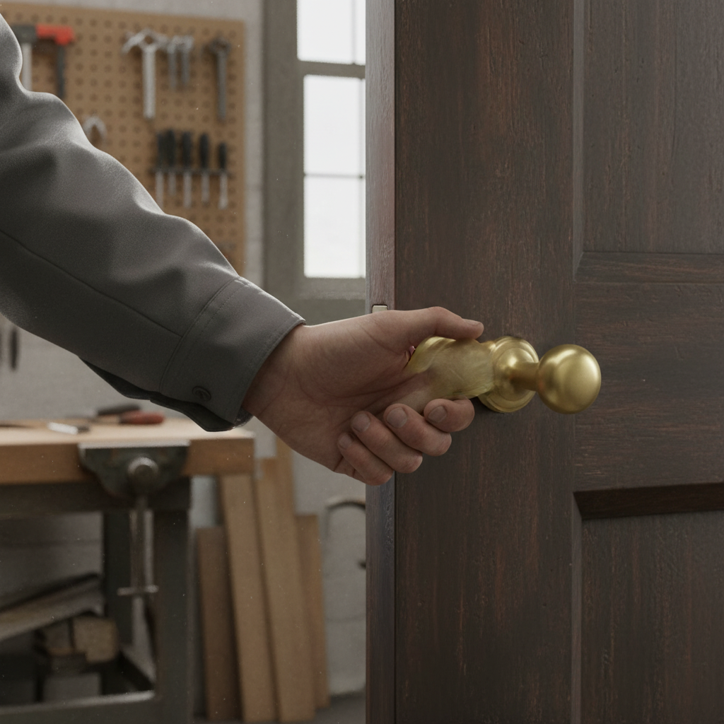 Premium Satin Brass Round Rose Mushroom Mortice Door Knob - 58mm High-Performance Design for Traditional Style