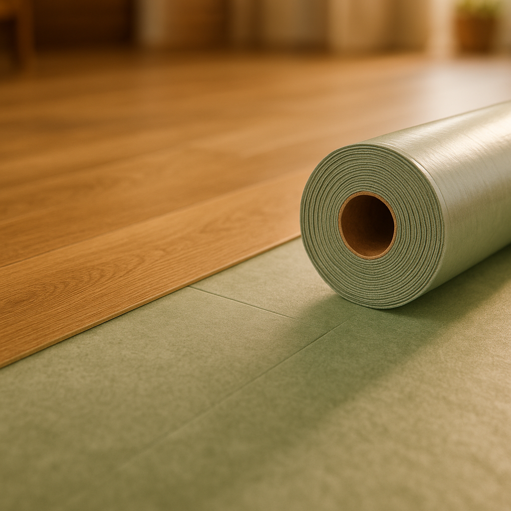 2mm Real Wood & Laminate Underlay Roll for TimberTech Flooring - detail view