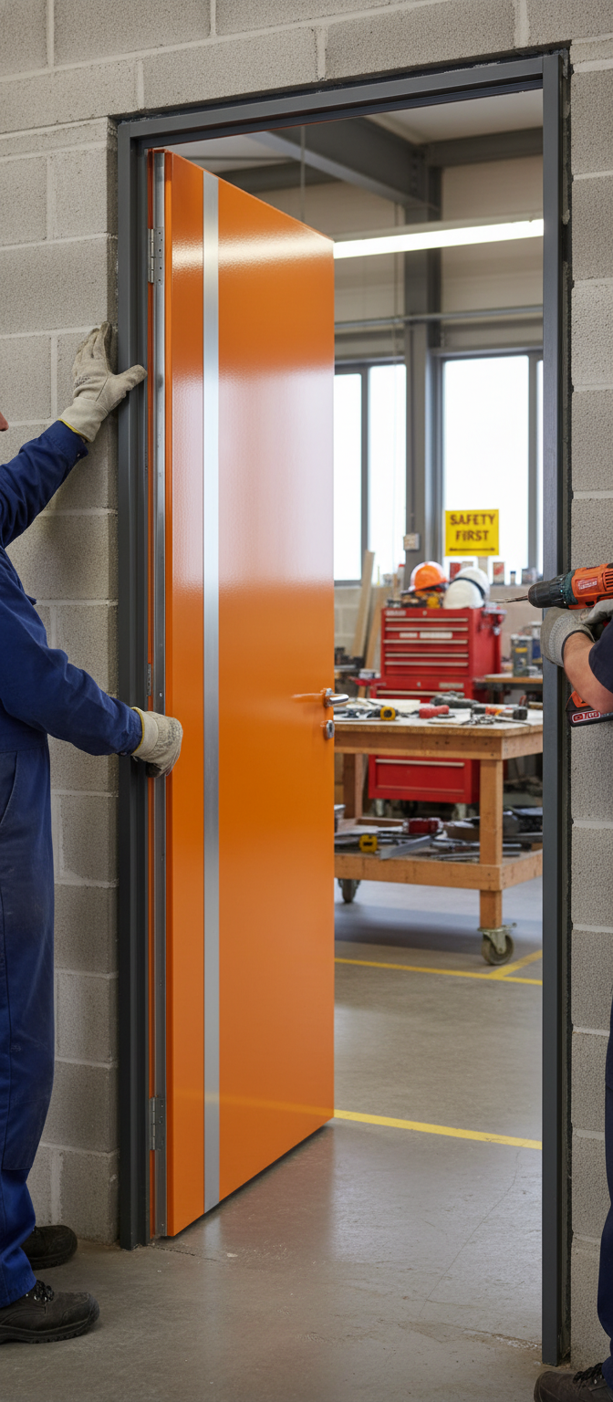 Premium High Gloss Fire Door - Custom Sizes, Bespoke Designs for Every Home - High-Quality Professional Grade for Industrial and Commercial Applica...