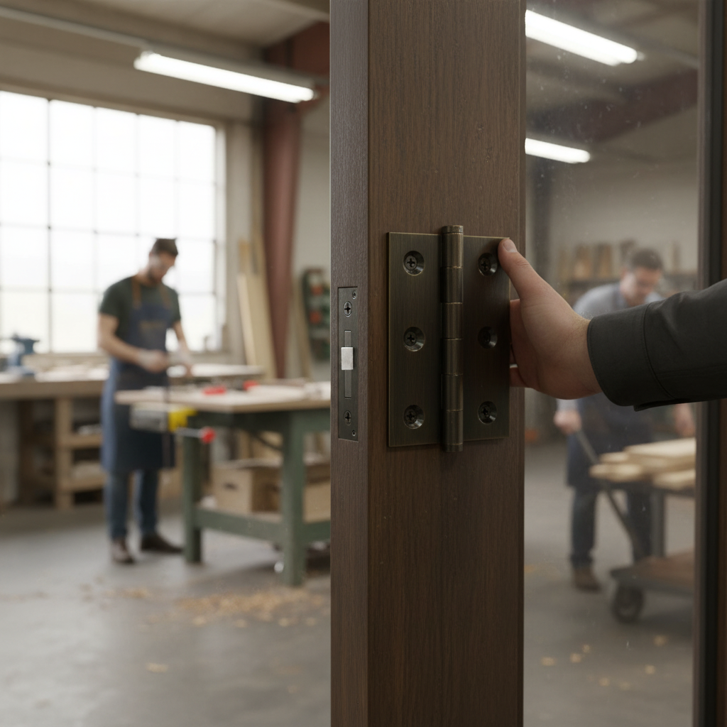 76mm (3'') Washered Butt Hinges Pair in Urban Bronze Finish for Durable and Smooth Door Operation - Image 2