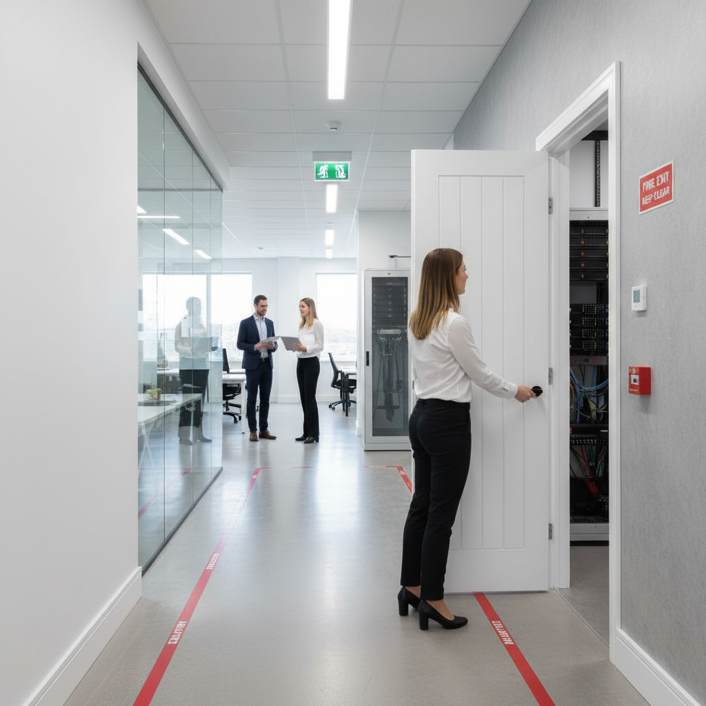 Premium White Internal Fire Door - 30 Minutes Fire Rated, Engineered Construction, Multiple Sizes Available for Modern and Traditional Homes