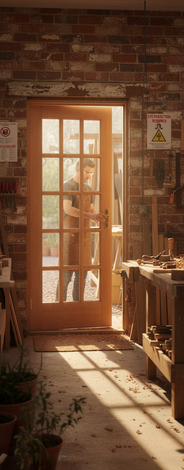 Premium Double Glazed 15 Light External Door with Clear Glass for Back or Side Entrances