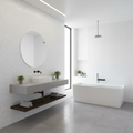 Premium PVC Gloss Waterproof Wall Panelling in White Sparkle Finish - Durable, Mould-Resistant and Easy to Install
