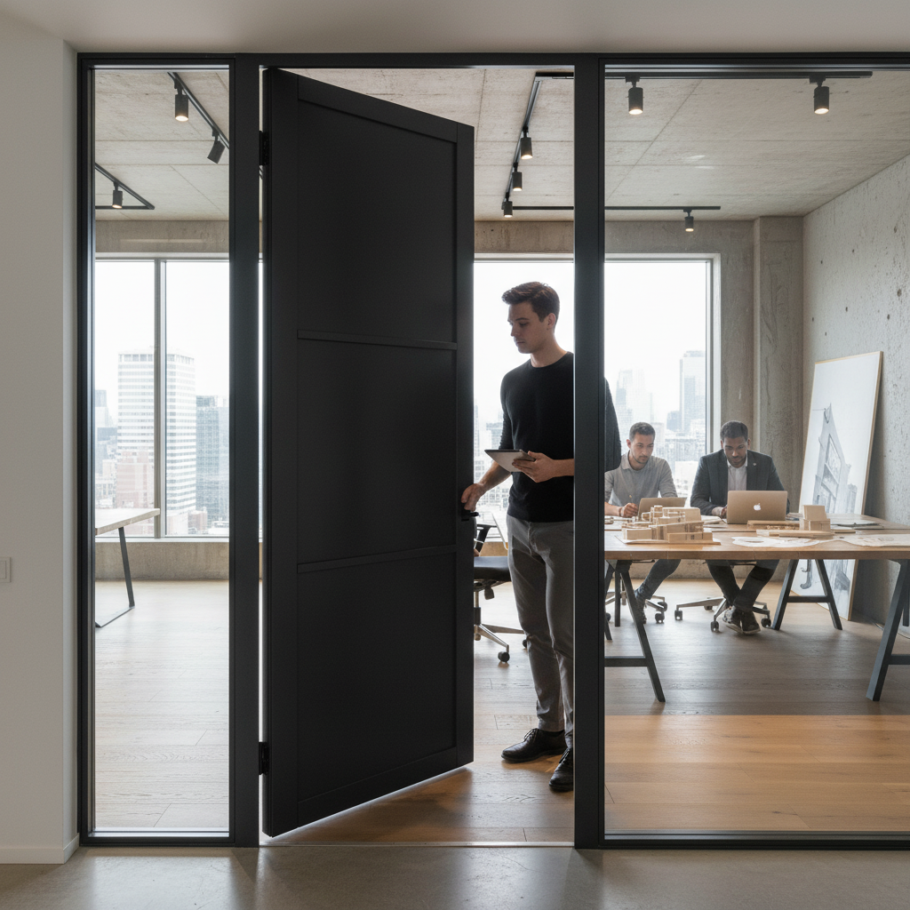 Premium Fully Finished Internal Studio Door with 3 Panels and 6mm Trimming Allowance for Modern Interiors - Image 2