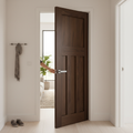 Premium Internal Walnut Fully Finished Door with Solid Core, 4 Panel Design - Ideal for Modern Renovations