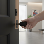 Premium 63mm (2.5'') Tubular Deadbolt in Matt Black Finish - Durable and Elegant Security Solution for Internal Doors