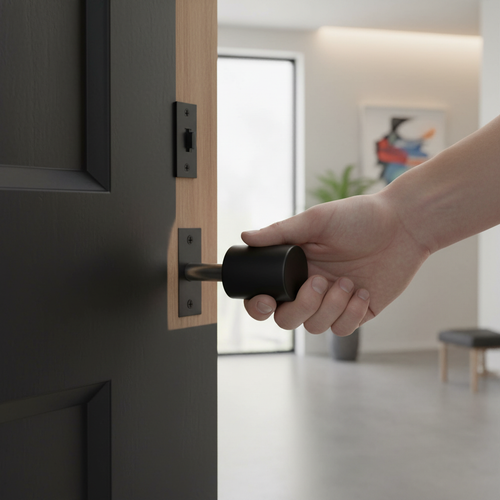 Premium 63mm (2.5'') Tubular Deadbolt in Matt Black Finish - Durable and Elegant Security Solution for Internal Doors - Image 2