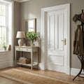 Internal White Fire Door, Fully Finished, 3 Panel Belgravia Design
