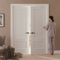 Premium 2 Panel White Internal Door Pair with Raised Mouldings - Versatile and Stylish Design for Home Revamps