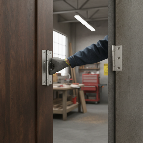Premium 75mm (3 Inches) Ball Bearing Butt Hinge Pair - Satin Nickel Finish for Contemporary Doors
