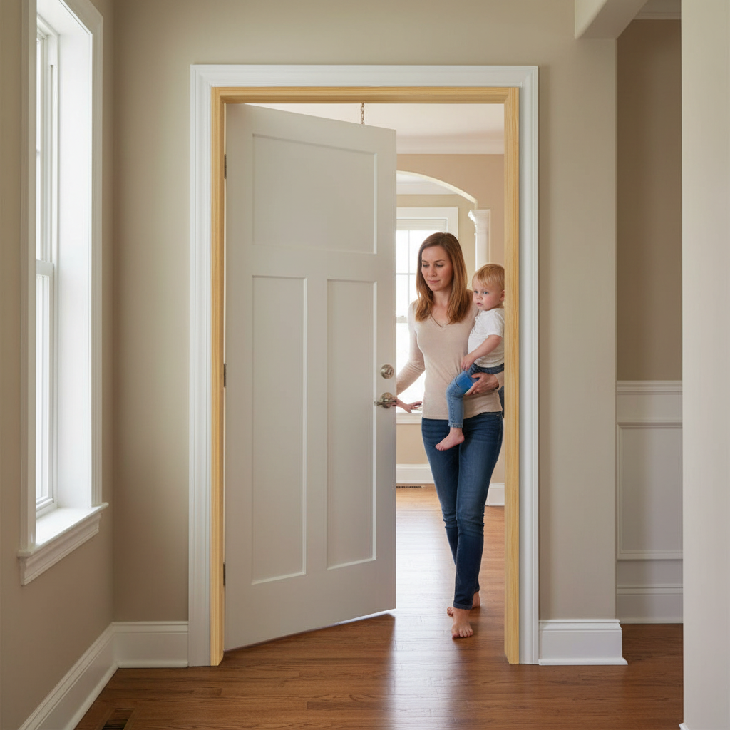 Professional Softwood Internal Door Lining - Customizable Frame Solution for Standard Door Sizes - Image 2