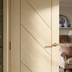 Blonde Oak Internal Door Fully Finished Stockholm - detail view