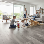 Premium 10mm Handscraped Moisture Resistant Laminate Flooring - Authentic Style and Durable Design for High Humidity Areas