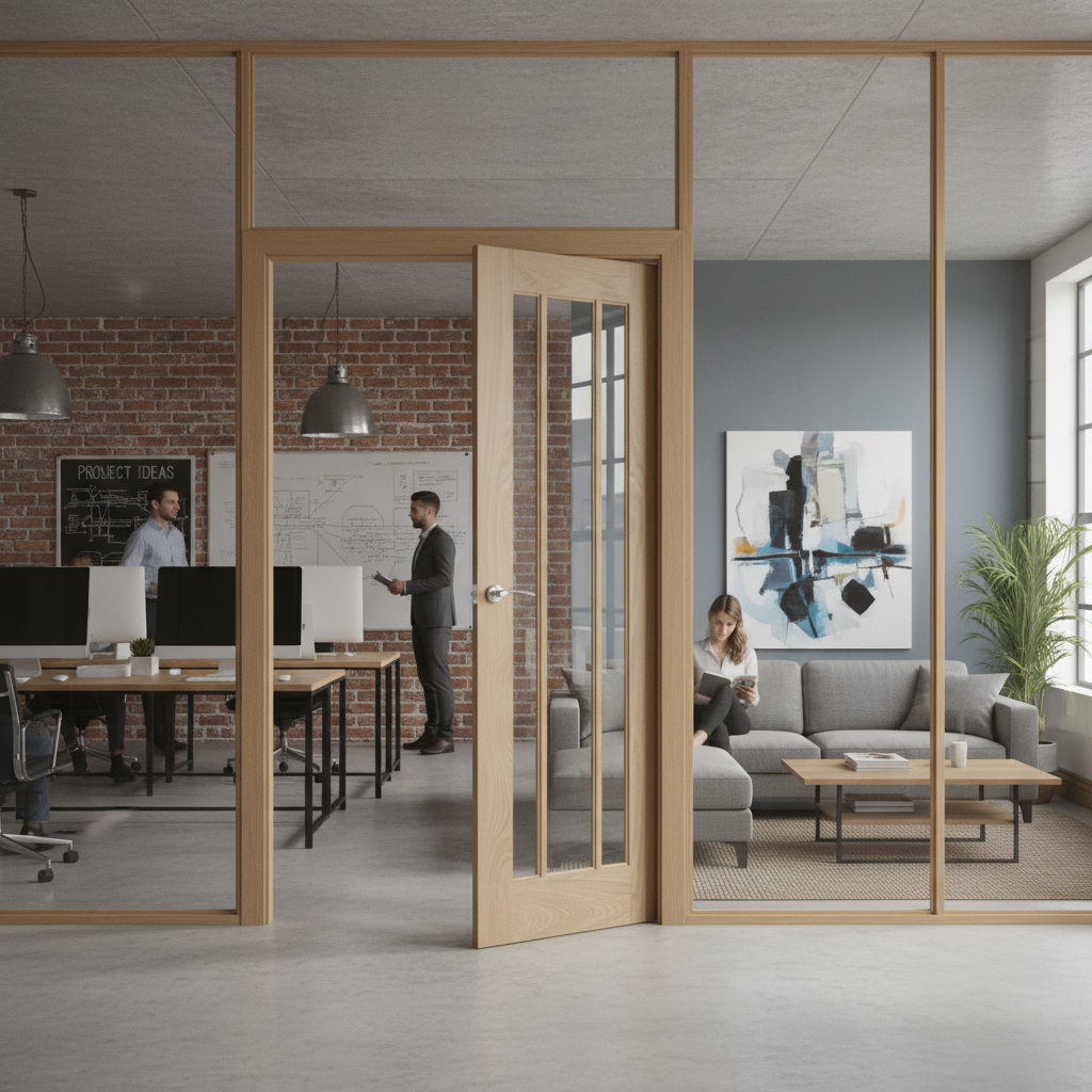 Premium Heavy Duty Room Divider 80" x 75" with Moisture Protection and Installation Guidelines