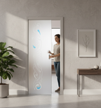 Premium Frameless Satin Glass Door with Easy-Clean Finish and 100mm Jambs - Custom Sizes Available