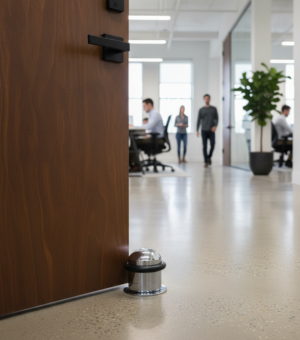 Premium Floor Mounted Door Stop Available in 3 Finishes for Enhanced Durability and Style
