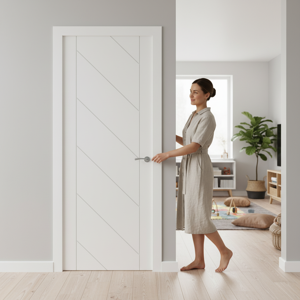 Premium Internal Primed Door with Semi-Solid Core and Customizable Trimming Allowance - Image 2