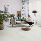 Premium 14mm Engineered Real Wood Flooring in Ivory Oak with UV Lacquer Finish, Perfect for Any Interior