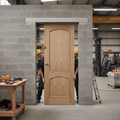 Premium Untreated Oak Fire Door - Engineered Construction, A-Grade Pine Veneer, FD30 Fire Rated