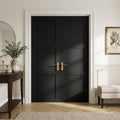 Internal Primed 3 Panel Pair Door, Industrial Style, 2.0 Thickness