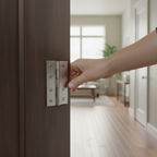 Premium Heavy Duty Washered Hinge for Interior Doors - Complete Pair with Screws, 35mm-40mm Compatibility