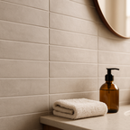 Porcelain Wall & Floor Tile in Mist Stone Matt Finish - detail view