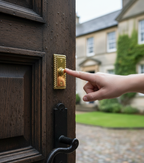 Premium Georgian Style Bell Push with Complete Fixings for Easy Installation - High-Quality Professional Grade for Industrial and Commercial Applic...