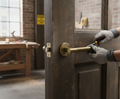 Premium Round Rose Lever Door Handle Set in Matt Bronze - Elegant Interior Upgrade