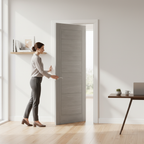 Premium Light Grey Fully Finished Internal Laminate Ladder Door with Versatile Trimming and Lifetime Guarantee