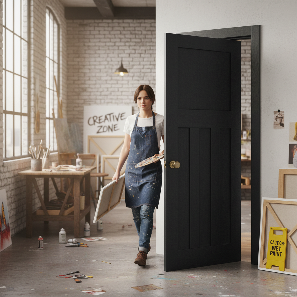 Premium Internal Fully Finished Oak Door with Solid Engineered Core and Customizable Fit for Sophisticated Interiors