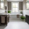 Water-Resistant 8mm Laminate Flooring in Statuario Marble Finish
