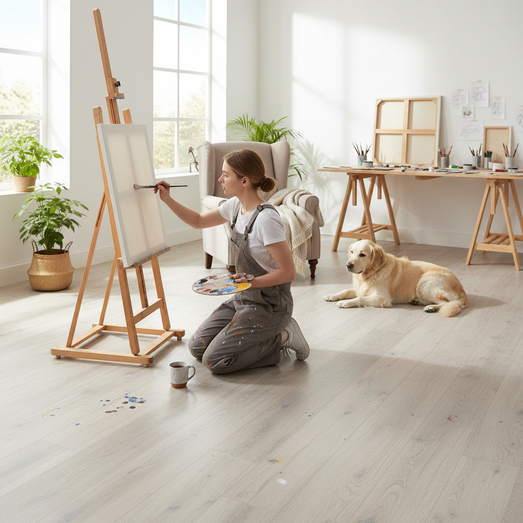 Premium 8mm Water-Resistant Laminate Flooring in Colorado Grey Oak - Durable and Stylish for Any Room