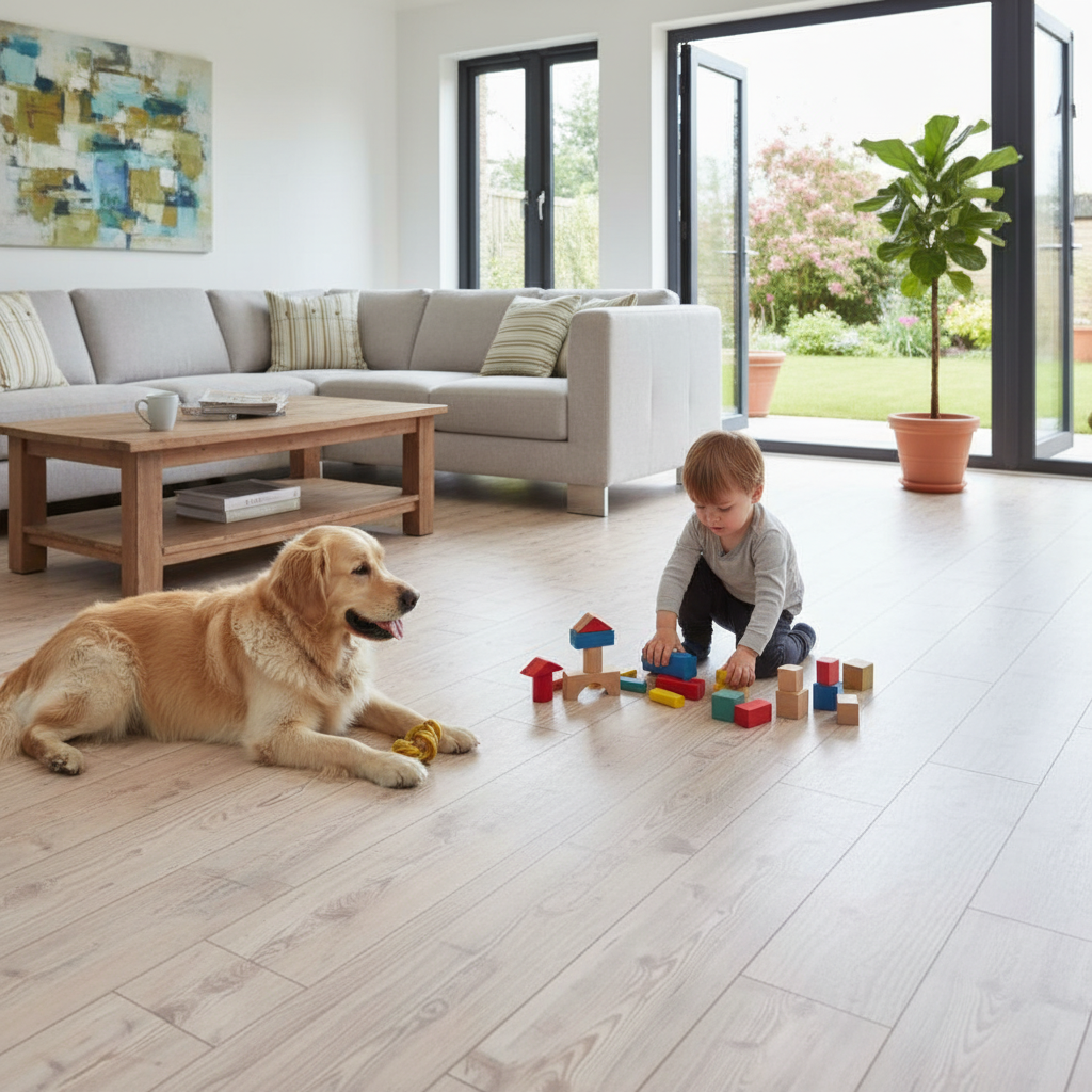 Premium 10mm Laminate Flooring - Water-Resistant, Eco-Friendly, Natural Wood Imitation for Any Room
