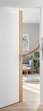 Premium Internal White Door with Oak Insert - Contemporary Design, Fully Finished and Custom Sizes Available