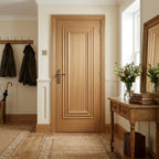 Internal Oak Fire Door Fully Finished, Solid Engineered Core, Trinity Design