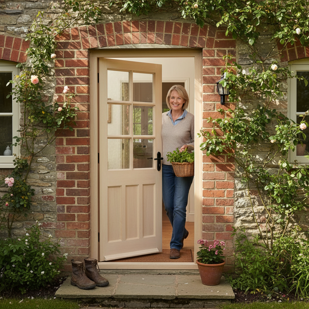 Premium External Door with Customizable Unglazed Panels for Personalization - High-Quality Professional Grade for Industrial and Commercial Applica...