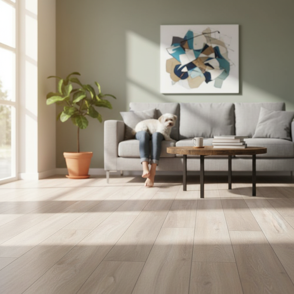 Premium 8mm Laminate Flooring with Water-Resistant Surface for Humid Environments in Multiple Colors