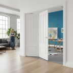 Premium Bi-Folding White Room Divider with Top Hung System for Seamless Space Management